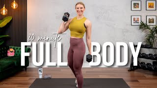 20 min. NO REPEAT Full Body HIIT Cardio & Strength Training