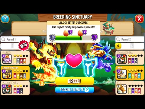 NEW BREEDING: Flame Titan Dragon vs Wind Titan Dragon | DRAGON CITY 2021 😍