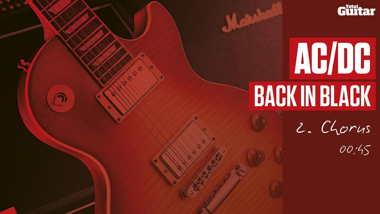 Guitar Lesson: AC/DC 'Back In Black' -- Part Two -- Chorus (TG214) - YouTube
