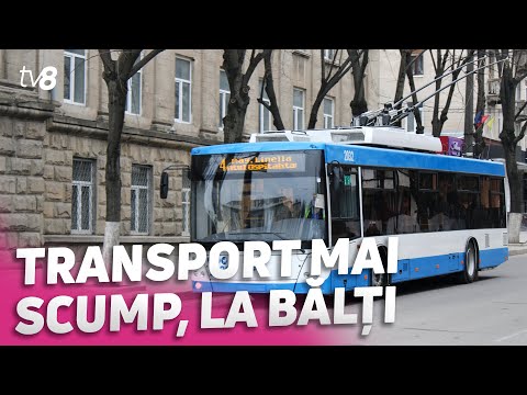 Transport mai scump, la Bălți. O călătorie cu troleibuzul va costa 5 lei, de pe 1 ianuarie 2023