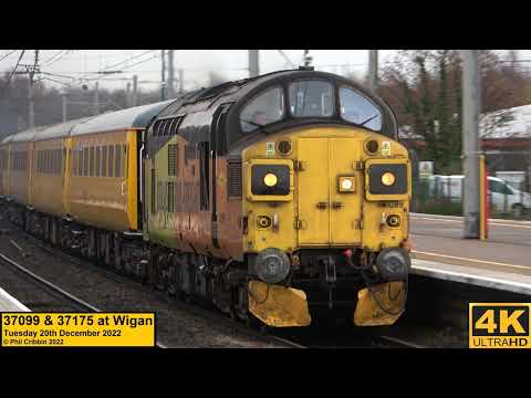 37099 & 37175 at Wigan - 20th December 2022