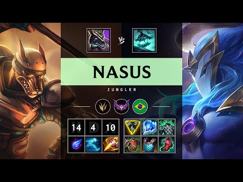 Nasus Jungle vs Hecarim: Triple Kill, Dominating - BR Master Patch 14.24