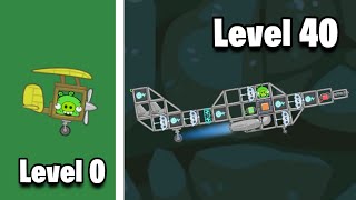 Level 0 to Level 100 planes in Bad Piggies