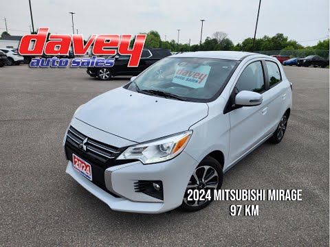 2024 Mitsubishi Mirage GT CVT in White for sale at Davey Auto Sales Oshawa South in Oshawa, ON