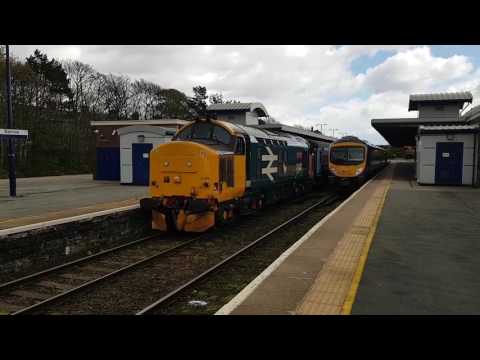 (HD) 37402 departing Barrow in Furness on 2C41 25/4/2017