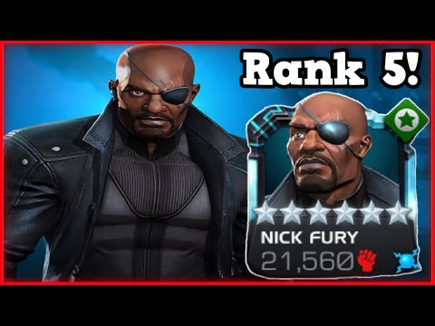 6 Star Rank 5 Nick Fury Rank Up & Gameplay! | Week of Rank 5s Episode #5 Marvel Contest of Champions