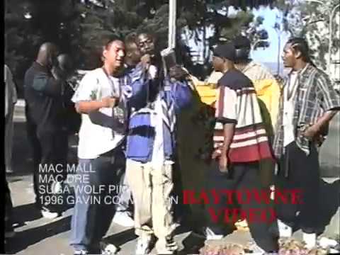 Mac Dre, Mac Mall, Dubee the Sugawolf Pimp freestyle at the Gavin Convention 1996 with Rick Camacho