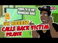 Idiotic UK Robber Calls Back Victim - Ownage Pranks