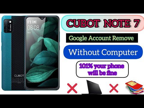 Cubot note 7 frp bypass | how to remove Cubot note 7 google account