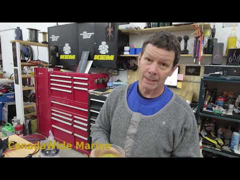 How & when to replace the water separating fuel filter on your boat, and what to look for.
