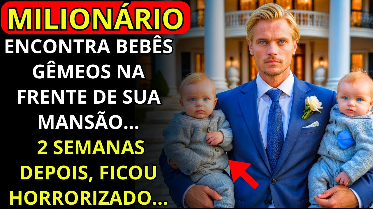 MILIONÁRIO ENCONTRA BEBÊS GÊMEOS EM FRENTE À SUA MANSÃO... 2 SEMANAS DEPOIS FICOU HORRORIZADO...