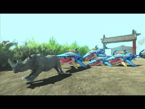 Run away from zombie shark to safe area | Animal Revolt Battle Simulator