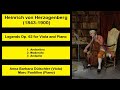 Heinrich Herzogenberg (1843-1900) - Legends Op. 62