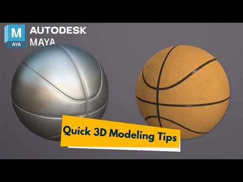 Quick Modeling Tips:Basket Ball 3D Modeling In Maya |Autodesk Maya