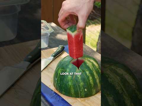 How to Slice a Watermelon into Sticks 🍉 😎 #hack #shorts