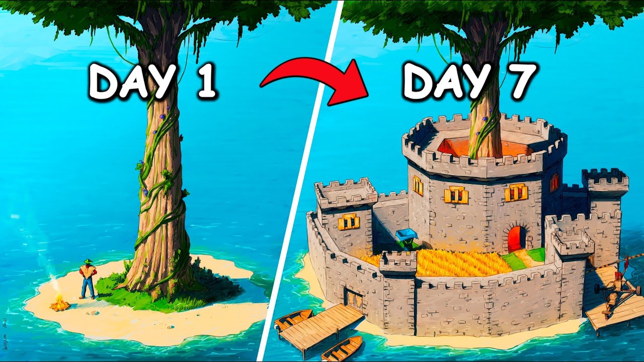 We transformed a deserted Island into an ocean stronghold in vanilla Rust...