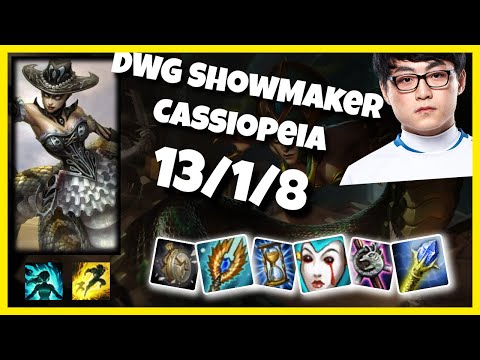 DWG ShowMaker Cassiopeia Mid (13/1/8) Gameplay Replay - Patch 10.18