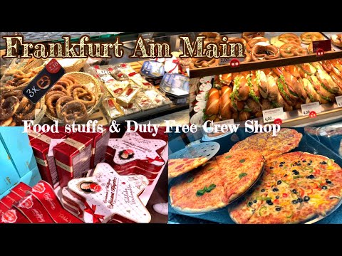 Lojas de alimentos em Frankfurt Am Main e loja duty free para tripulantes