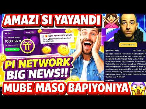 Pi Network🔥Inkuru Nziza Ngo Mutahe Bapiyoniya||Ryatangazo Rirakurikirwa N'Ikintu Kinini🎁GCV  ya Pi ?