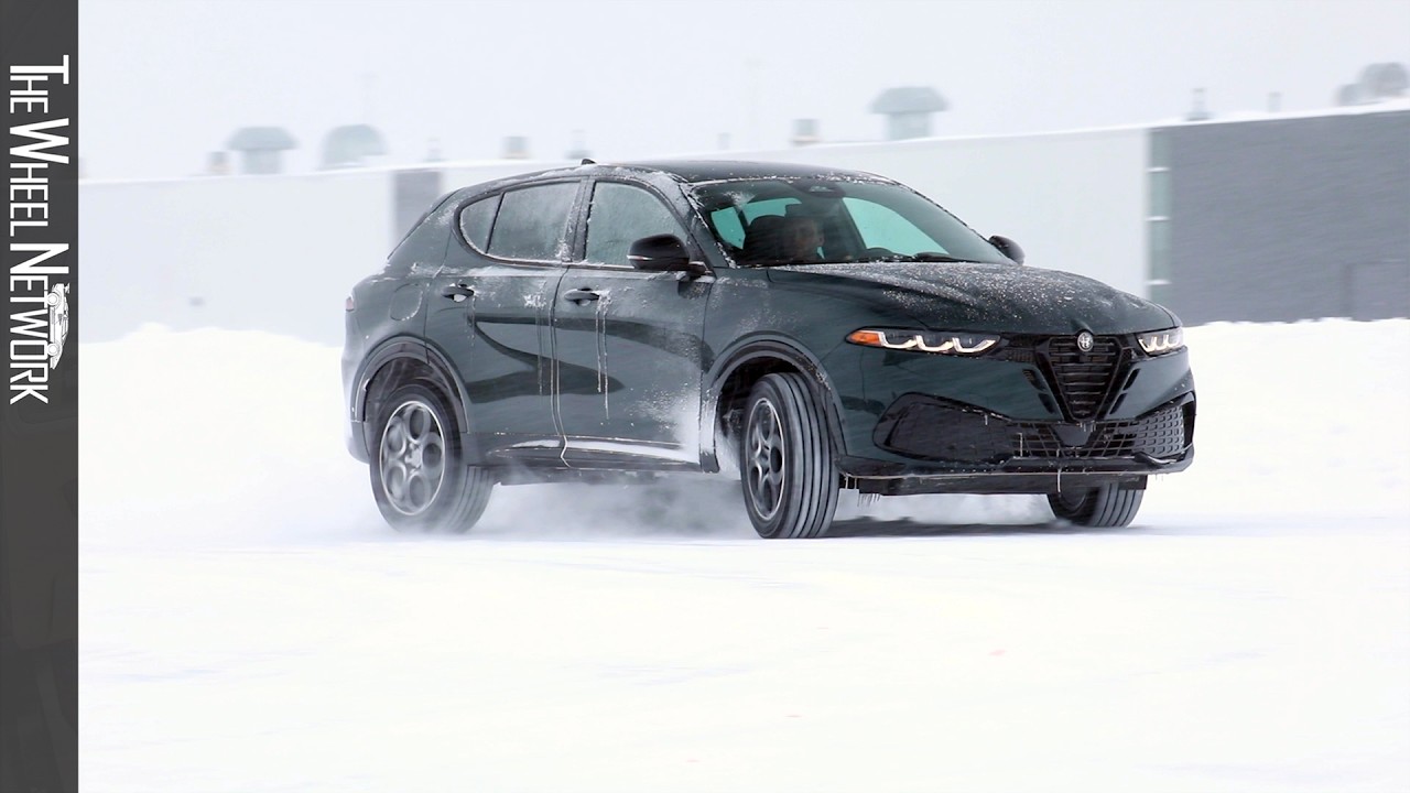 Alfa Romeo Winter Drive 2026 – Giulia, Stelvio, Tonale | ICAR Mirabel Track in Quebec, Canada [4K]