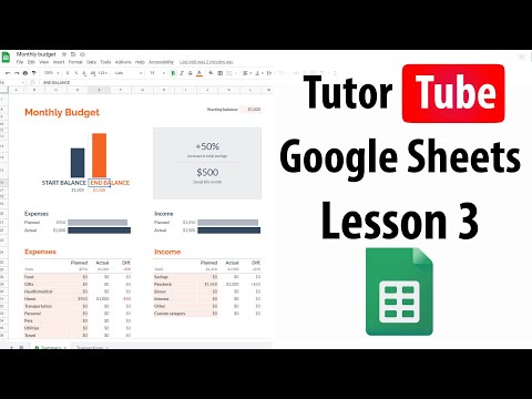 Google Sheets Tutorial Lesson 3 Creating and Saving Spreadsheets