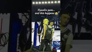 Download lagu Hyunlix pass… and this happens 😂  #hyunjin #hyunlix #felix #skz #skzconcert mp3