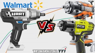 Cordless Low-Budget Impact Battle: Hart v Ryobi v Ridgid Dyn