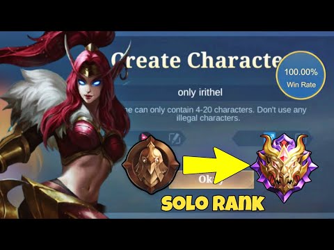 100% WIN RATE FROM WARRIOR TO MYTHIC SOLO RANK - Only Irithel !! 😱 ( hardest challenge ever)