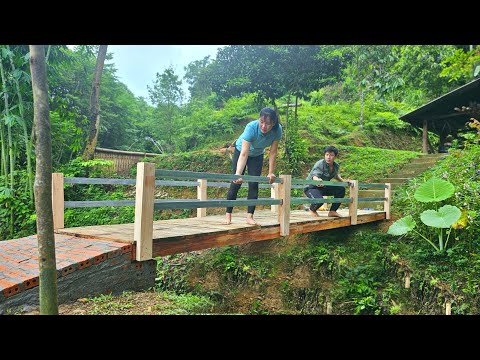 START To FINISH. Together, we completed the second wooden bridge to cope with the flood