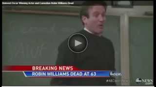 Robin Williams, Comedy Legend, Dead at 63 to Apparent Suicide