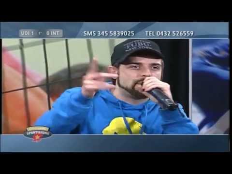 Dj Tubet freestyle Udinese - Inter  dopo il goal @ Sportissimo tutto Udinese FreeTV 25/04/2012