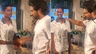 Allu Arjun Emotional Video With His Fan | Allu arjun with Fan | Friday Poster