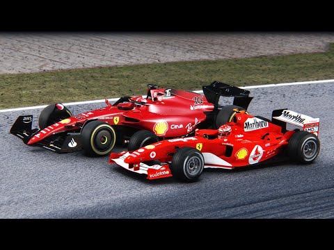 Ferrari F1 2022 vs Ferrari F1 2004 - Suzuka Night GP