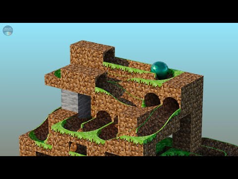 MINECRAFT Marble Run Tower Decent 1! 🟢 Epic Ender Pearl Decent 😱