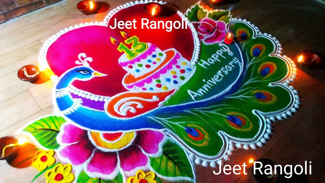 Wedding rangoli design by jeet
