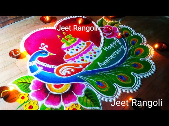 Wedding rangoli design by jeet
