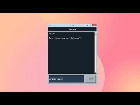 Interactive Chatbot Application Using Python Pytorch Tkinter