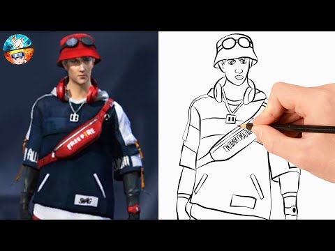 FREE FIRE DRAWING I SUIT THE KING OF THE NIGHT - HOW...