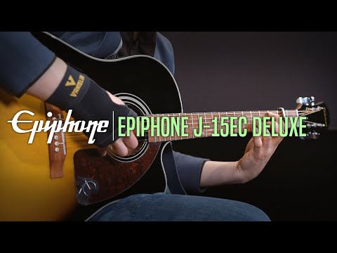 Демонстрация звучания гитары Epiphone J-15 EC Deluxe