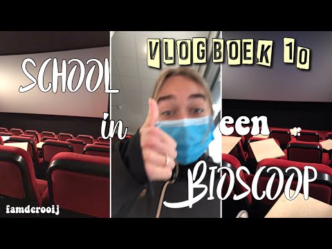NAAR SCHOOL iN EEN BiOSCOOP!! 😱 || vlogboek #10 || Fam de Rooij