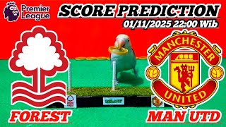 Manchester united vs nottingham forest || premier league || score prediction