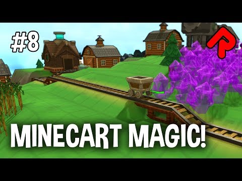MINECART MAGIC: Using Railways to Transport Mana! | Factory Town gameplay ep 8 (PC early access)