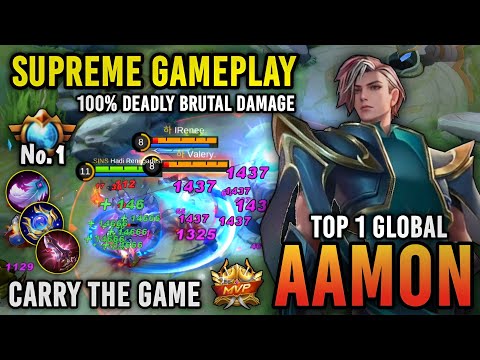 Supreme 1 Aamon!! Top 1 Global Aamon Best Build 2023 - Supreme Aamon Gameplay - Mobile Legends