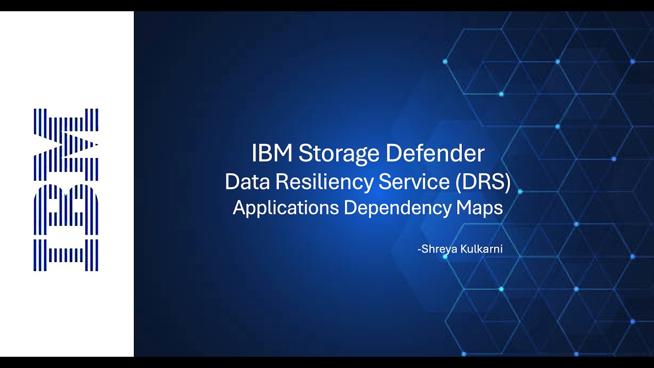 IBM Storage Defender: Application Dependency Map