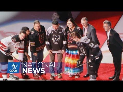 Calgary hockey team donates $15 thousand to Siksika Nation | APTN News