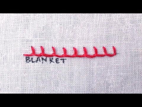 How to do a Blanket Stitch