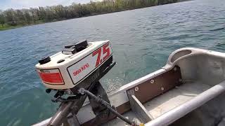 1981 Eska-built Sea King 7.5hp Outboard Motor Lake Test