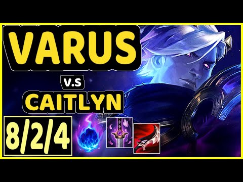 NEON (VARUS) vs CAITLYN - 8/2/4 KDA BOTTOM ADC CHALLENGER GAMEPLAY - EUW