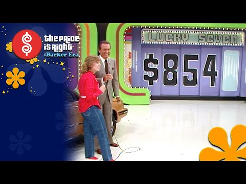 Superfan Plays LUCKY SEVEN and Wins a New Car With $1 Left! - The Price Is Right 1984