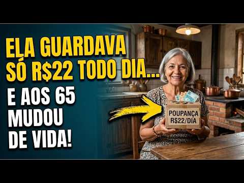 Ela Guardava Só R$22,00 TODO DIA e aos 65 ANOS Mudou de Vida